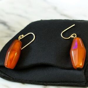 Beautiful Carnelian Drop Earrings